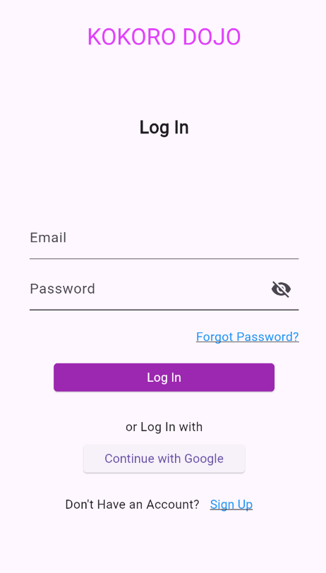 Kokoro Dojo App