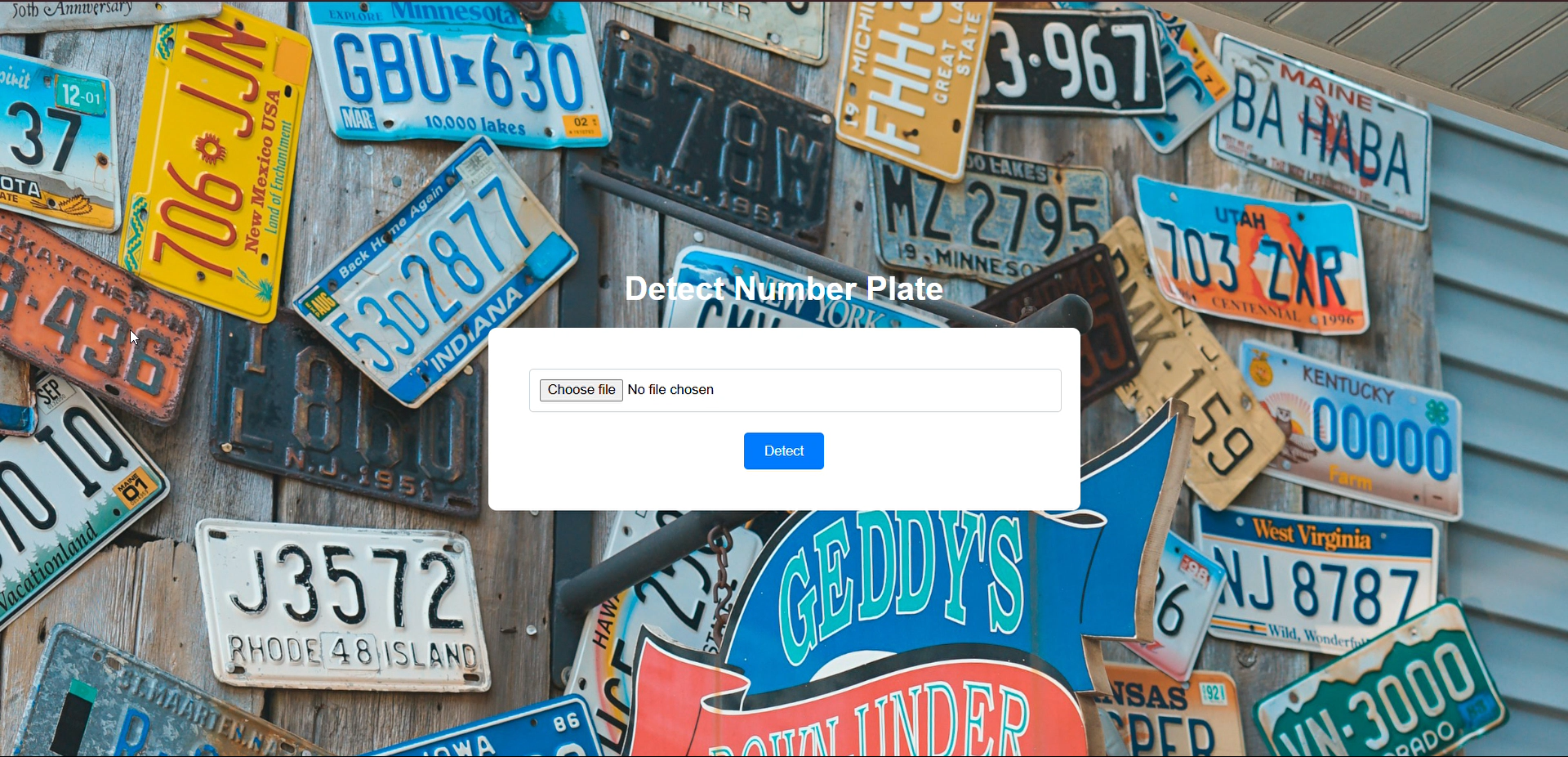 Number Plate Detection
